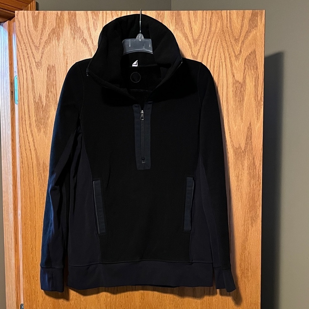 lululemon athletica Post Chaturanga Black Half-Zip Hoodie